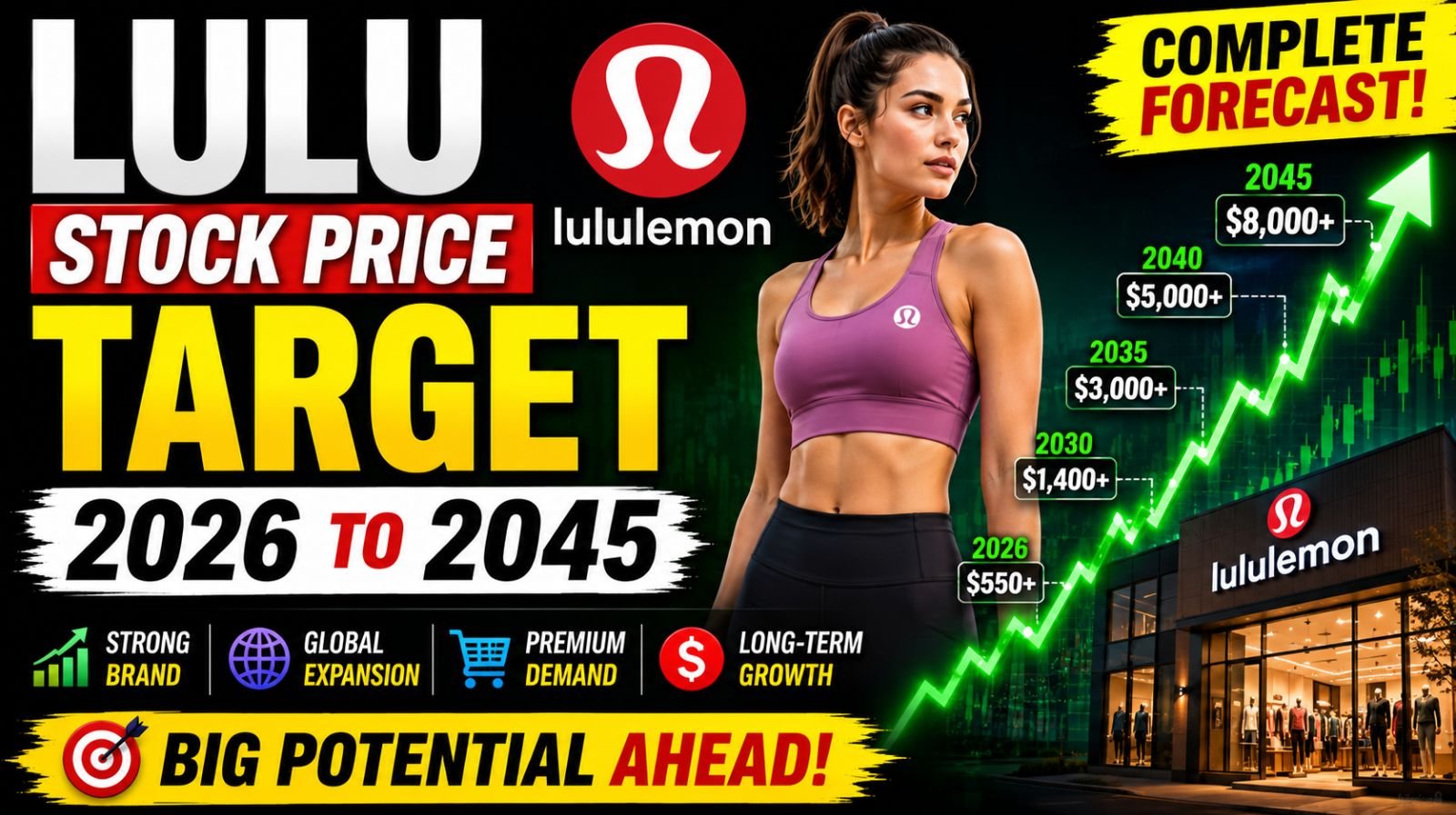 Lulu Stock Price Target 2026 to 2045