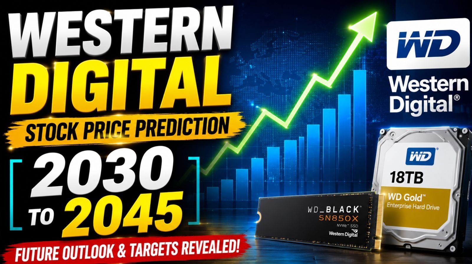 Western Digital Stock Price Prediction 2030 to 2045
